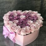 Heart Box Rose Flowers
