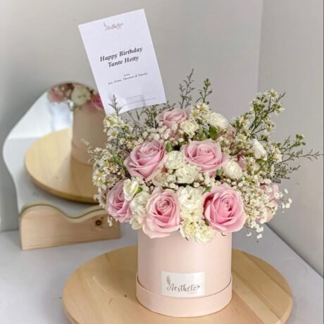 Flowers Box Pink Rose