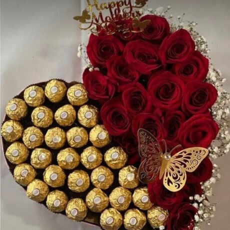 Heart Box Rose Flowers